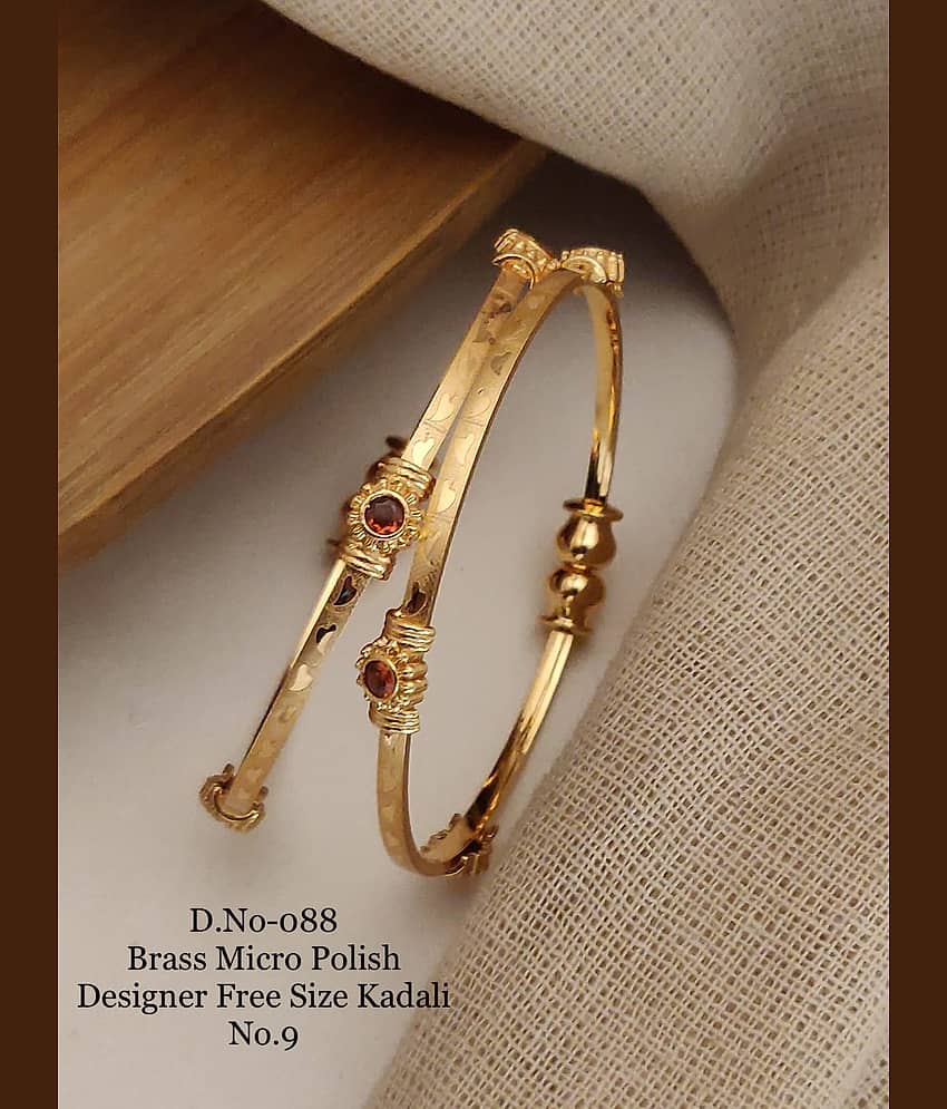 Shivay Fashion Gold Bangle Set ( Pack of 1 )