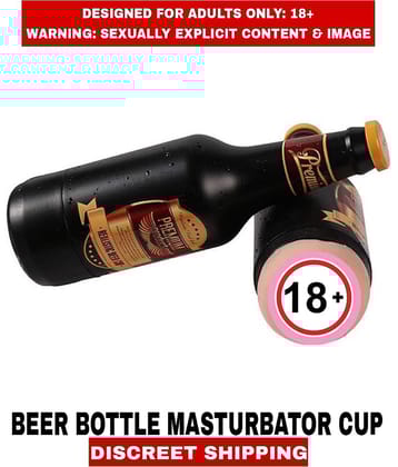 Adult Sex Toys Beer Bottle Cup Real Pussy Silicon Masturbator Cup Fleshtight For Men