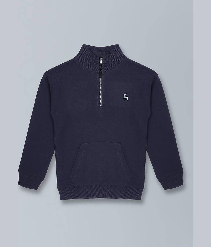 PLUM TREE Pack of 1 Boys Cotton Blend Sweatshirt ( Navy )