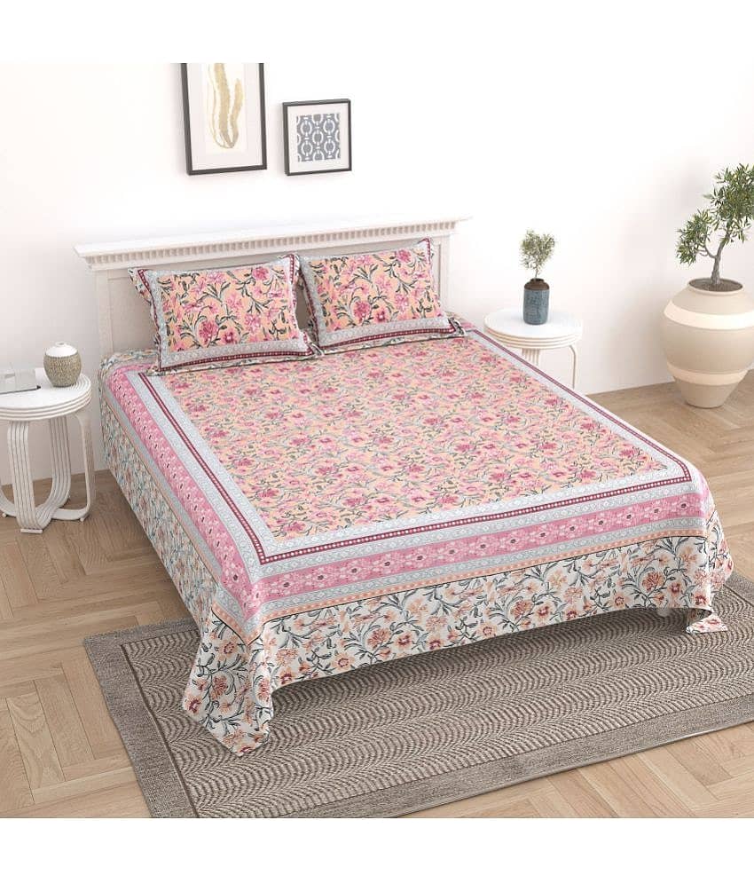Uniqchoice Cotton King Bedsheet ( Blue )