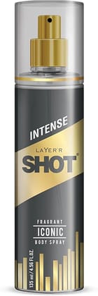 Layerr Shot Gold Iconic Mens Body Spray 135ml