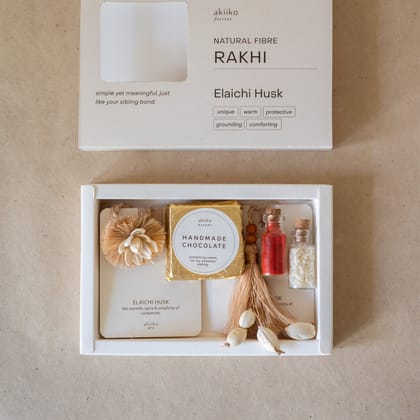 Elaichi Husk Duo - Rakhi Treat Box (1 rakhi, 1 lumba)