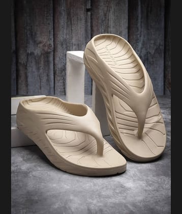Bersache Beige Men's Thong Flip Flop
