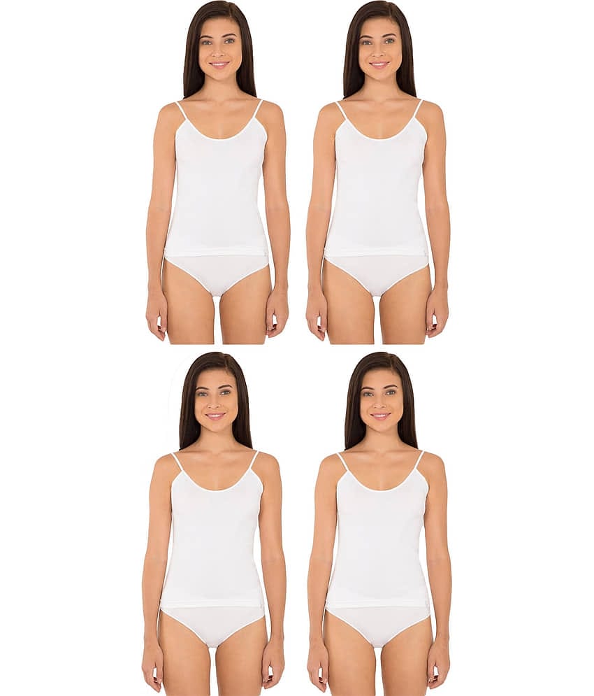 Jockey Cotton Camisoles - White