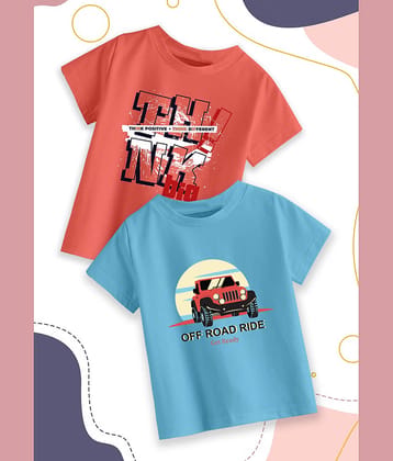 RUNSTARS Pack of 1 Boys Cotton T-Shirt ( Multicolor 11 )