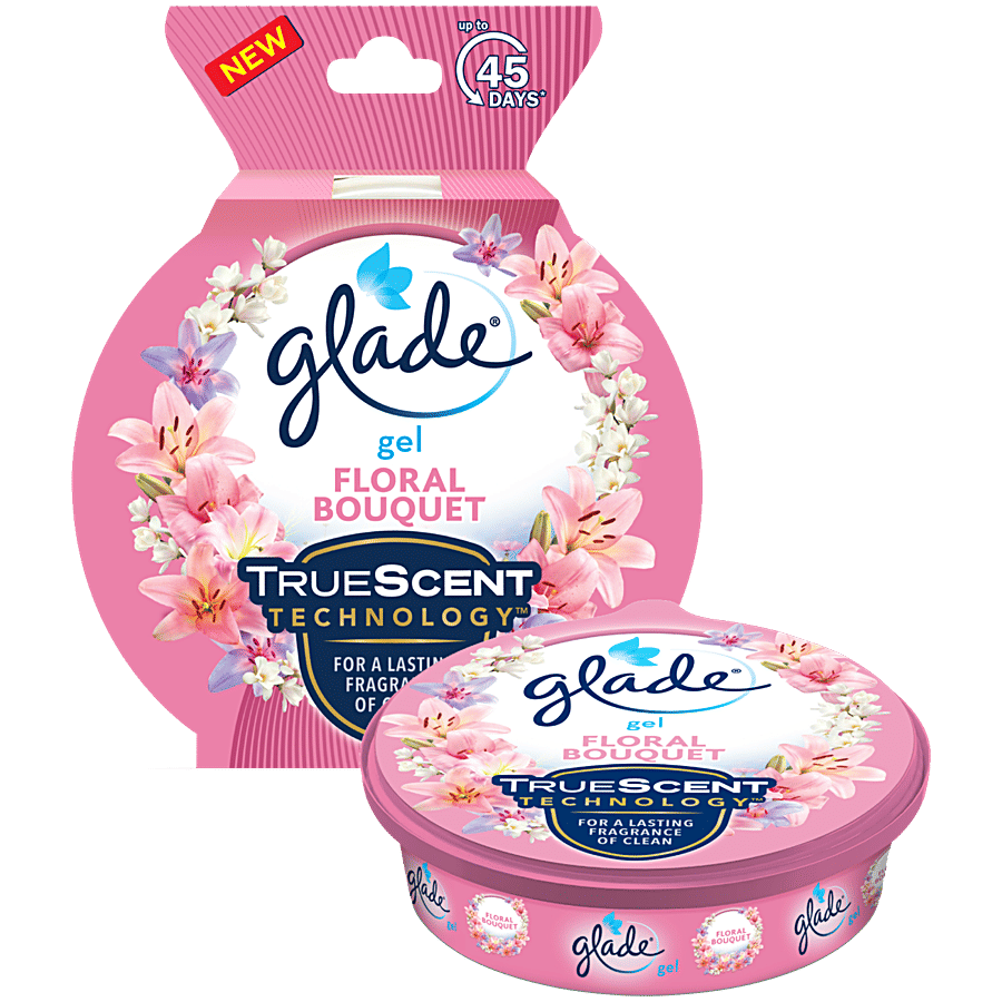 Glade Gel Floral Bouquet Air Freshener, 75 g