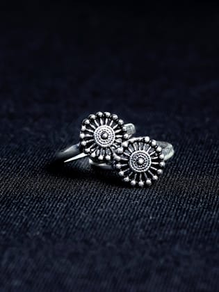 Silver Sparkle Toe Ring | 925 Silver-925 Pure Silver / Silver