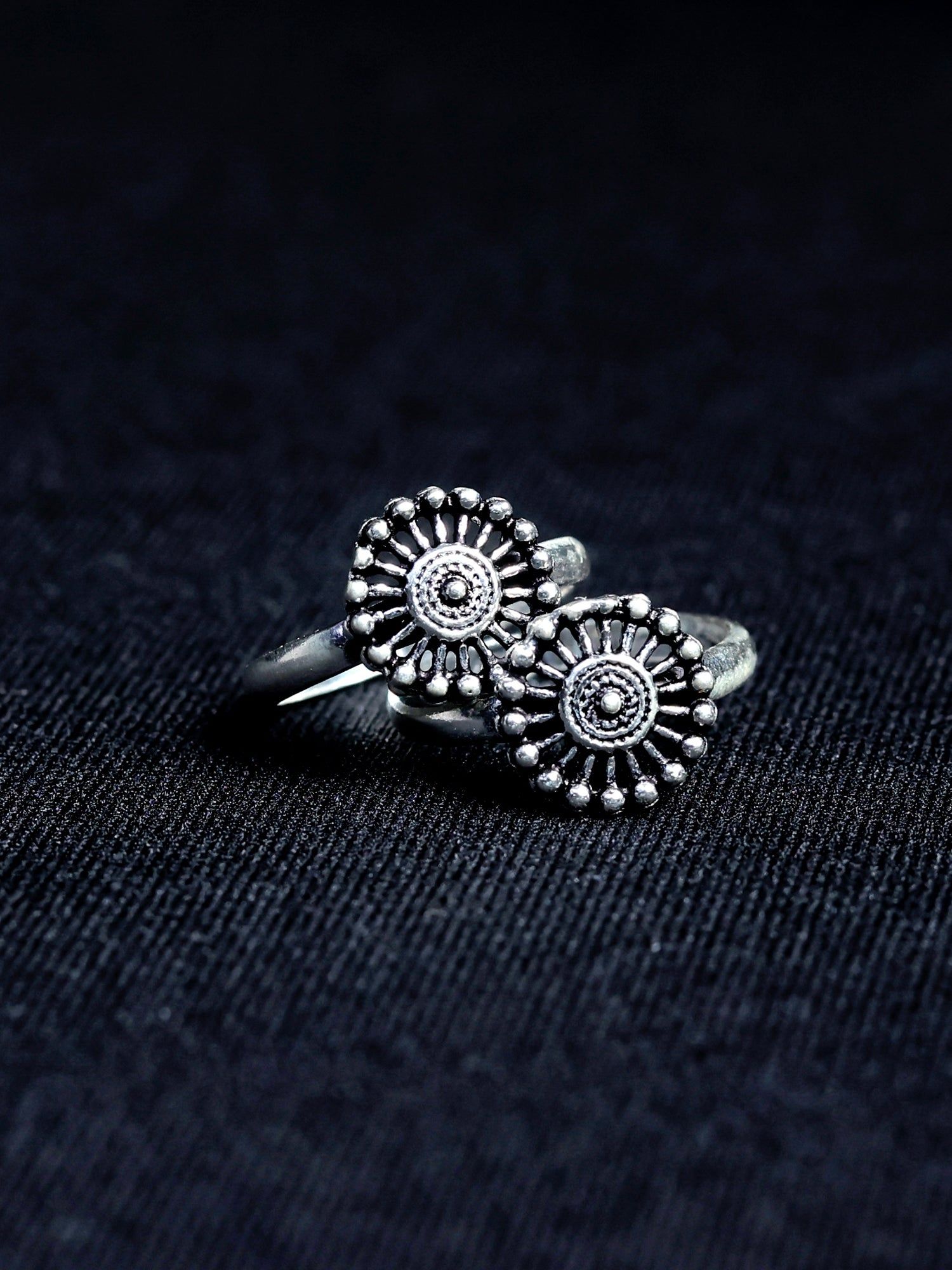 Silver Sparkle Toe Ring | 925 Silver-925 Pure Silver / Silver