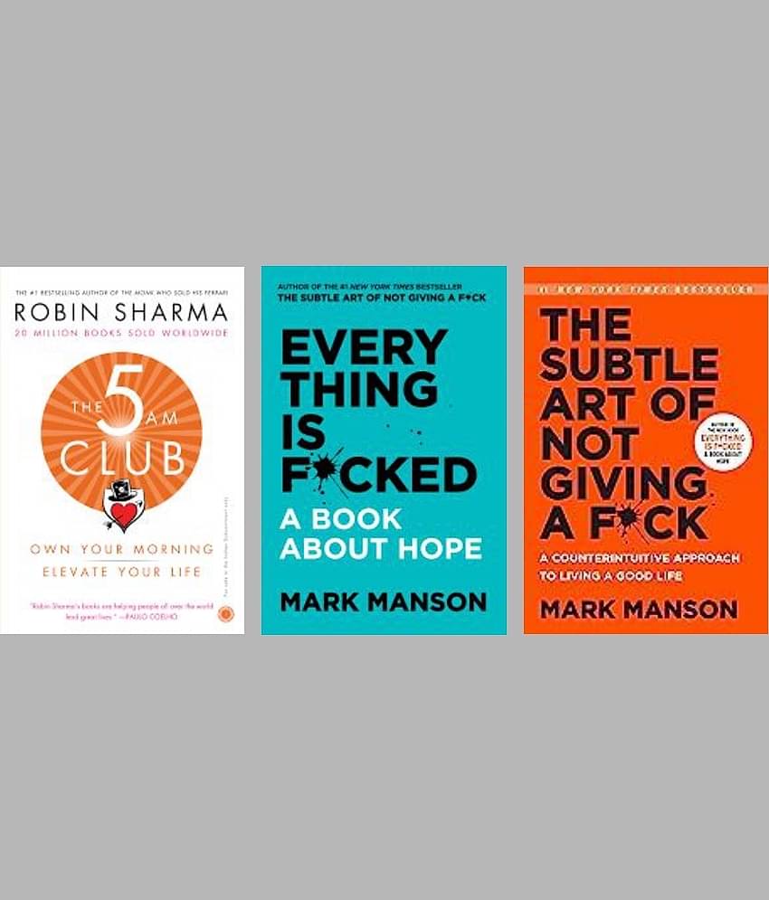 5 Am Club+ Everything Is F*Cked + The Subtle Art Of Not Giving A F*Ck by Mark Manson