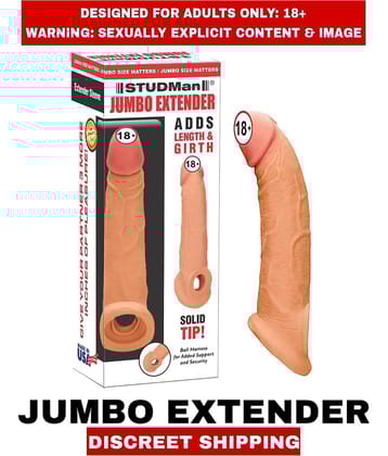 Adult Sex Toys Jumbo Extenders Pure Silicon Penis Enlargement Extenders For Men