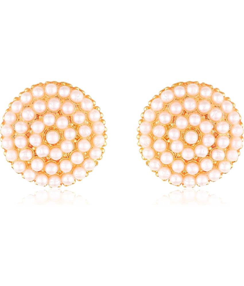 Vighnaharta Traditional wear Gold Plated Screw back alloy dangler studs Earring for Women and Girls   [VFJ1643ERG ]