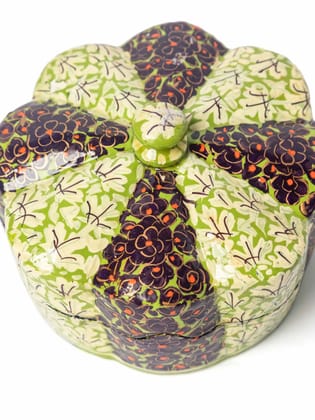 Paper Mache Box: Pumpkin Patch