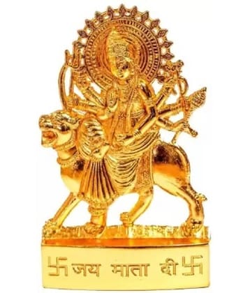 Shri Astha Vinayak Brass Goddess Durga Idol ( 10 cm )