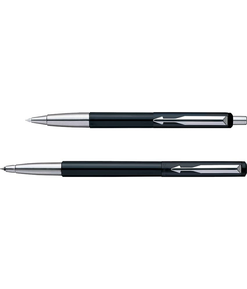 Parker Vector Standard Roller Ball Pen+Ball Pen Black Body Color Pen Gift Set