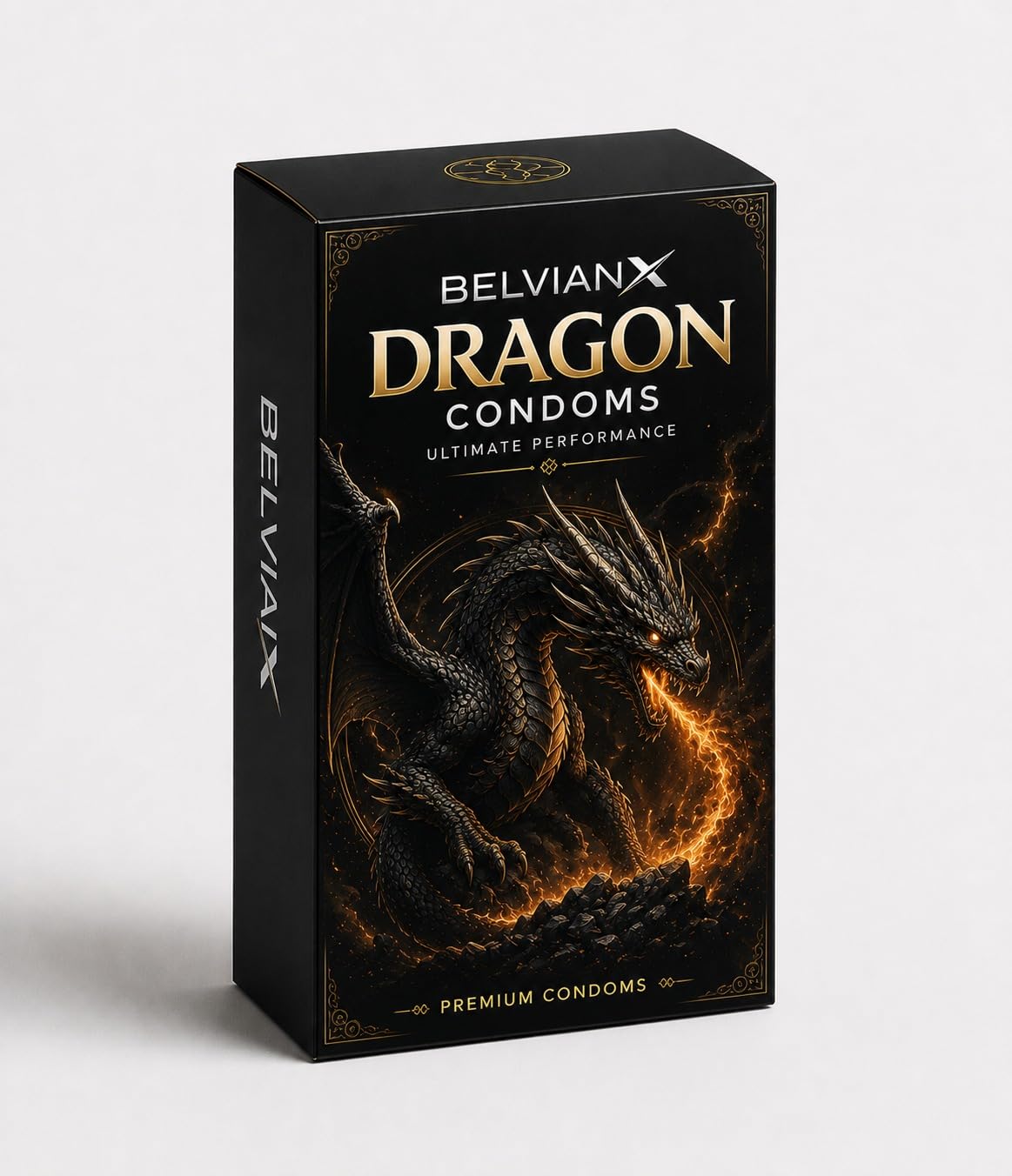BelvianX Big Extra Size Dragon 6 inch for Man Size | Extra Time| long-lasting | ultra thin premium | (PACK OF 1)