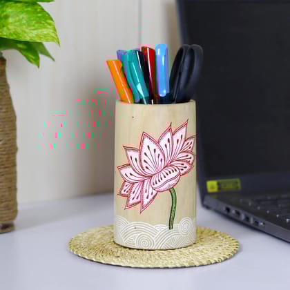 Wooden Pattachitra Pen / Pencil Stand