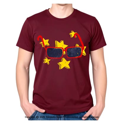 Trishoolin SSHAYU Printed T-Shirt | Design 10356MB | Regular Fit | Crew Neck / Round Neck Half Sleeve | Pack of 1