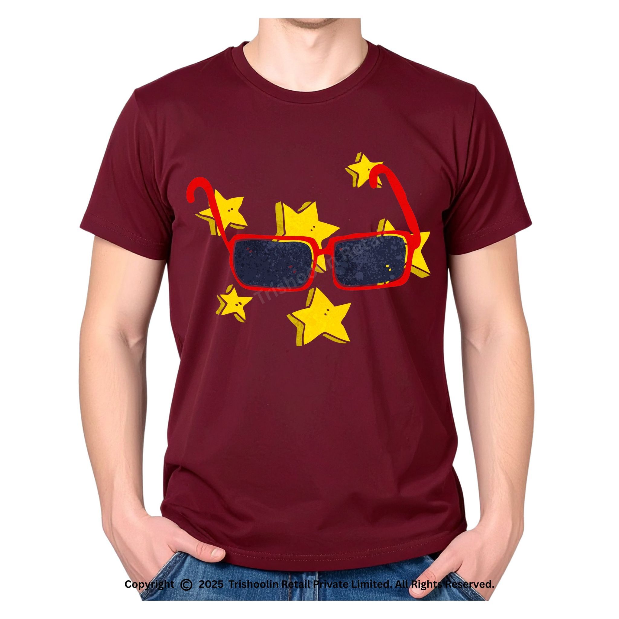 Trishoolin SSHAYU Printed T-Shirt | Design 10356MB | Regular Fit | Crew Neck / Round Neck Half Sleeve | Pack of 1