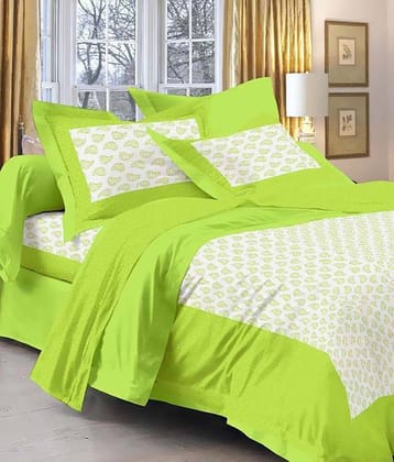 Uniqchoice Cotton Double Bedsheet ( White )