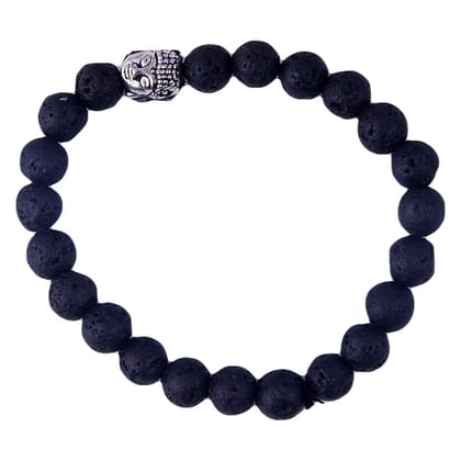 Lava Bracelet Healing and Vastu, Meditation, Protection Stylish Bracelet for Girls/Boys/Women(KI_136)  by Krishna Impex