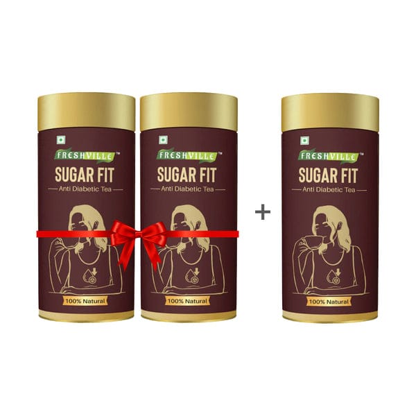 Freshville Sugar Fit Tea 3 Months Pack Controls Blood Sugar Level Naturally 300gram