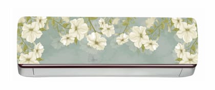 DreamKraft Decorative Flower AC Sticker (Multicolor PVC Vinyl, 30cm X 91cm)