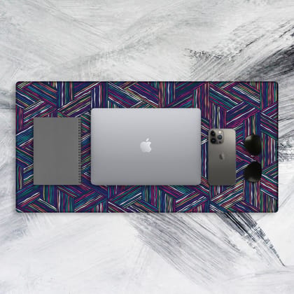 Trippy Art Lines Tech Mat