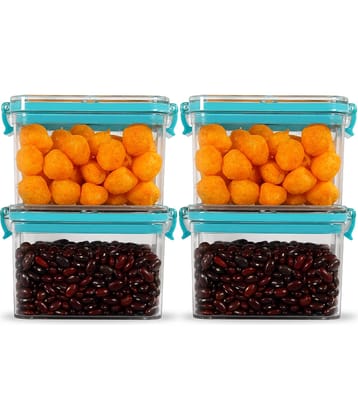 PearlPet - PET Blue Food Container ( Set of 4 - 400 ml )