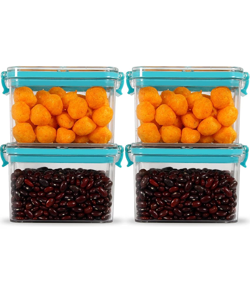 PearlPet - PET Blue Food Container ( Set of 4 - 400 ml )