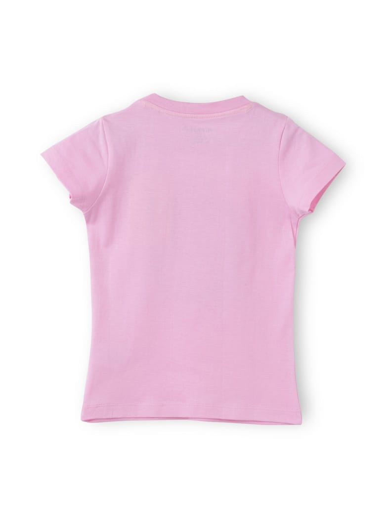 Affordable Kids Girls T shirt Cotton Bon Bon Pink Donut Print 2025 at ShopCircuit | ONDC