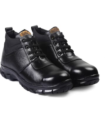 Enrich Field High Ankle Black Safety Shoes