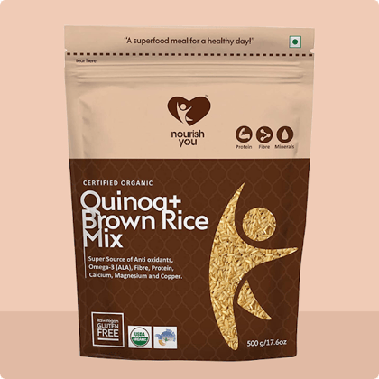 Quinoa with brown rice mix 