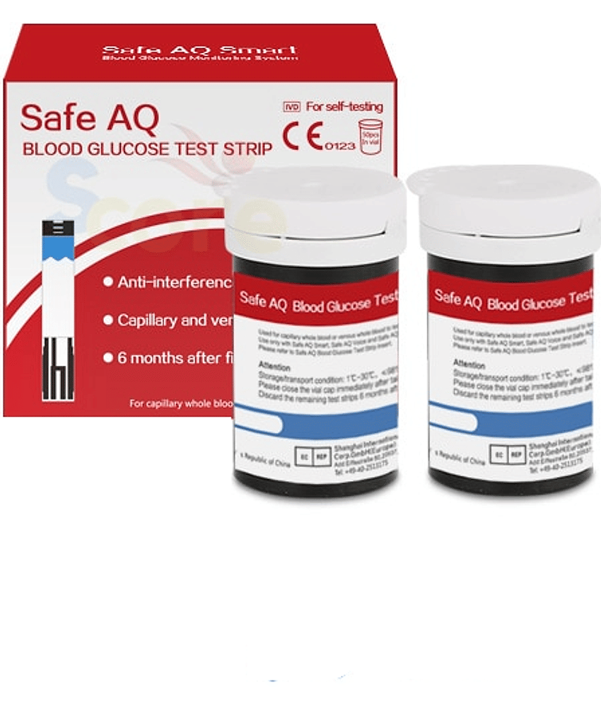 Sinocare Safe Aq 50 Strips ( Strips Only)