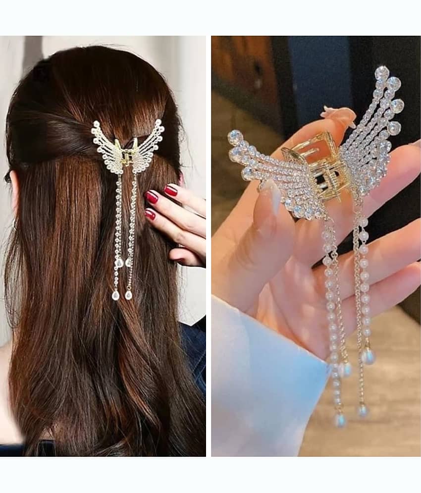 Rhosyn Gold Women's Hair Clip ( Pack of 1 )