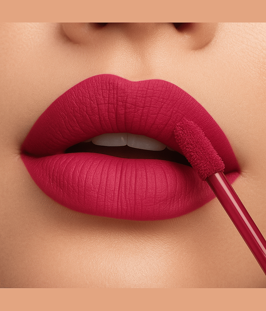 BELLABLOOM Red Matte Long Lasting Liquid Lipstick ( Pack of 1 )