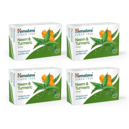 Himalaya Herbals Neem and Turmeric Soap, 125gm (Pack of 4) with Value Pack Save Rs.20 Himalaya Herbals Neem and Turmeric Soap, 125gm (Pack of 4) with Value Pack Save Rs.20 - 125 g (Pack of 4)