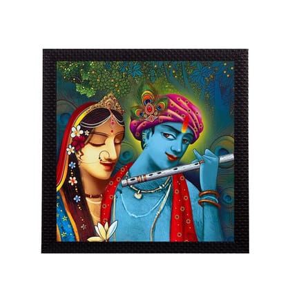 Radha Krishna Satin Matt Texture UV Art Painting