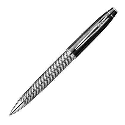Scrikss | Noble 35C | Ball Point Pen | Spiral Black Chrome