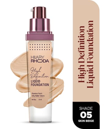 Hilary Rhoda Matte Liquid For All Skin Types Skin Ivory Foundation Pack of 1