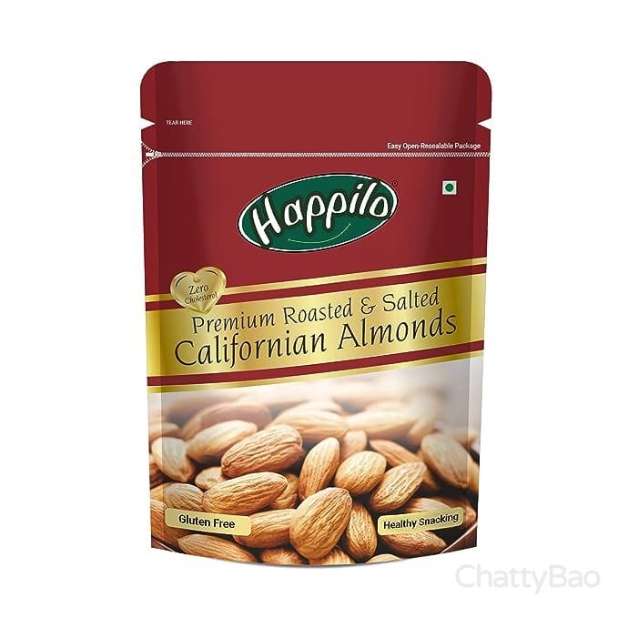 Happilo Premium Californian Roasted and Salted Almonds 200 g