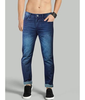 JB JUST BLACK Slim Fit Cuffed Hem Men's Jeans - Blue ( Pack of 1 )