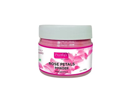 Premium Quality Rose Petal Powder -100 gm  by Kerala Naturals