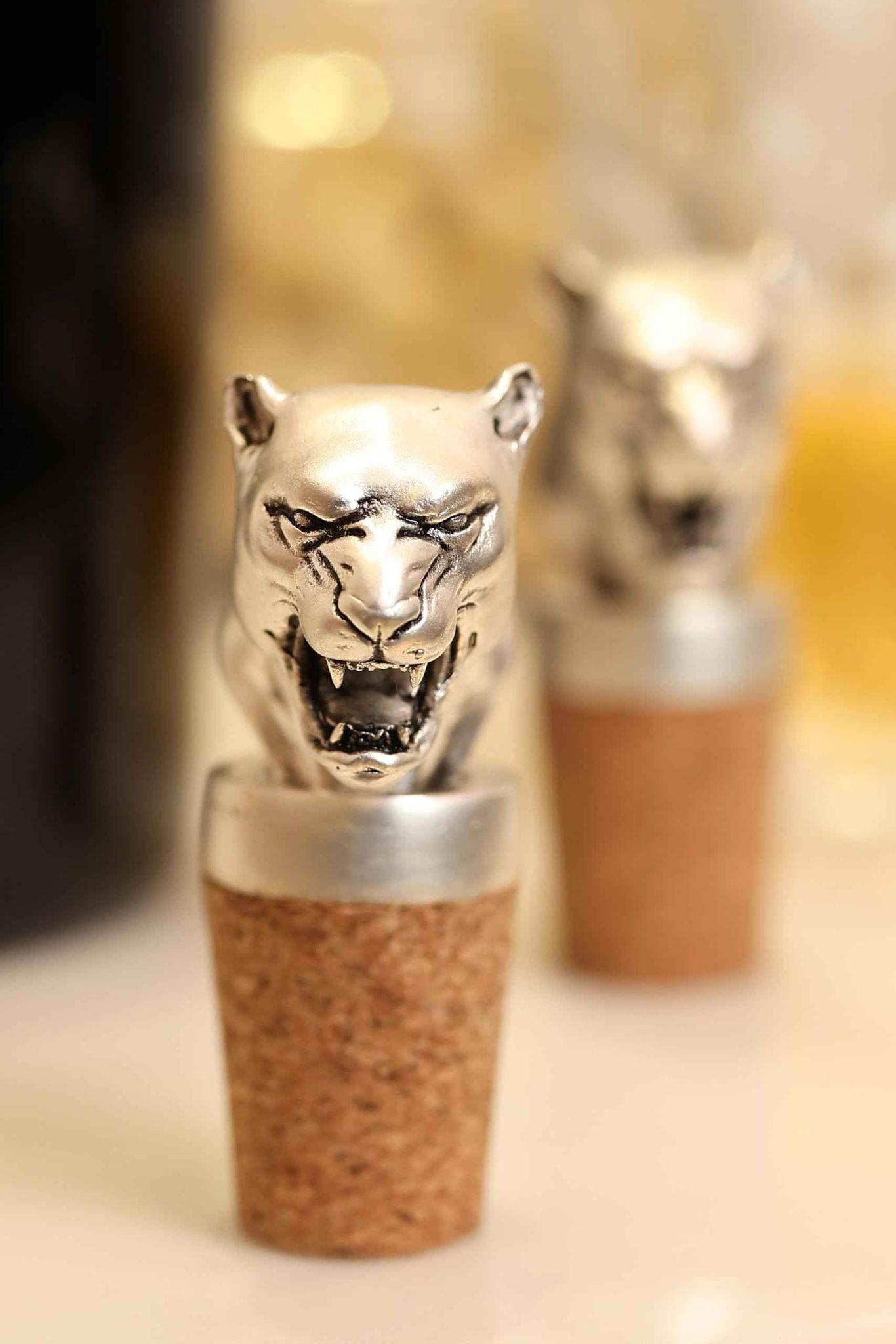 Panther Head Bottle Stopper