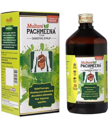 Multani Pachmeena Digesstive syrup for Gas Bloating & Improves appetite - 450ml (Pack of 1)