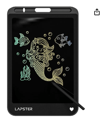 Lapster Multicolour LCD Writing Tablet 8.5 inches Screen Slate for Kids,and Writing pad for Kids(Black)