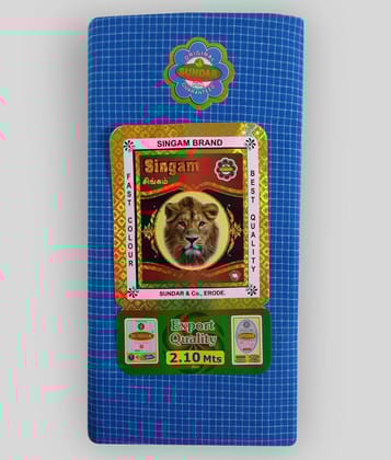 Sundar Blue Lungi - Free size