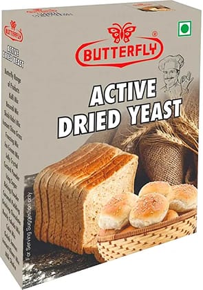Butterfly Active Dried Yeast (Size - Box Pack 25 g) by Butterfly Dessert Mixes and Bakery Needs.