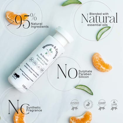 Blossoms & Extracts Be Beautiful Smooth & Bright Face Wash With Jasmine, Orange & Aloe Vera
