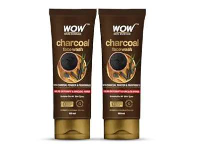 WOW Skin Science Charcoal Face Wash 100ml (Pack of 2)