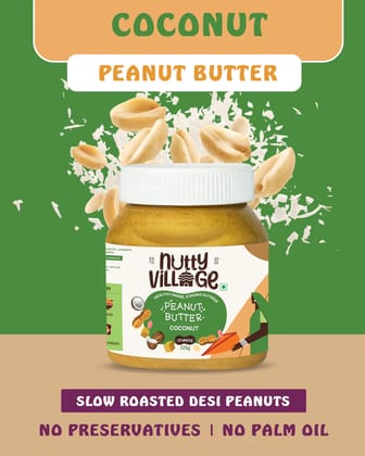 Nutty Village Coconut Peanut Butter Crunchy 325 g